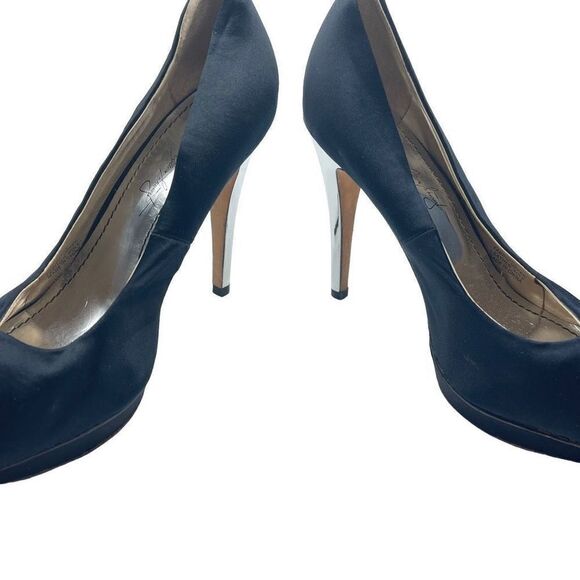 ABS Women's Pump Shoes 4.5 Inches Heels Stiletto Close Round Toe Black Size 8 - Picture 13 of 13